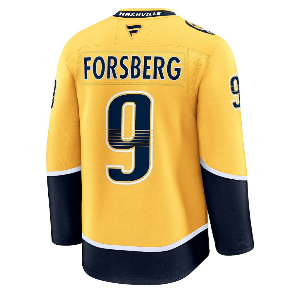 Filip Forsberg Nashville Predators Fanatics Home Premium Jersey - Gold - NHL 200899139