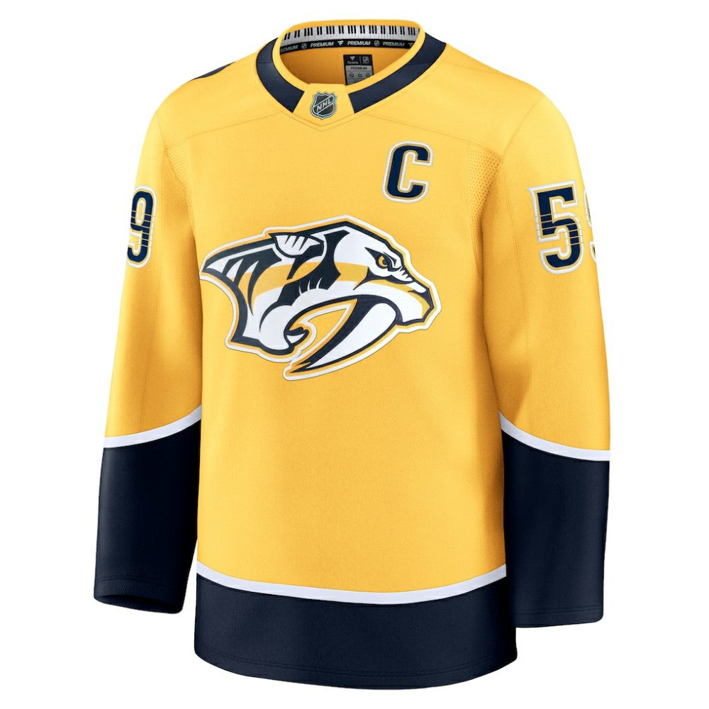 Roman Josi Nashville Predators Fanatics Home Premium Jersey - Yellow - NHL 200899143