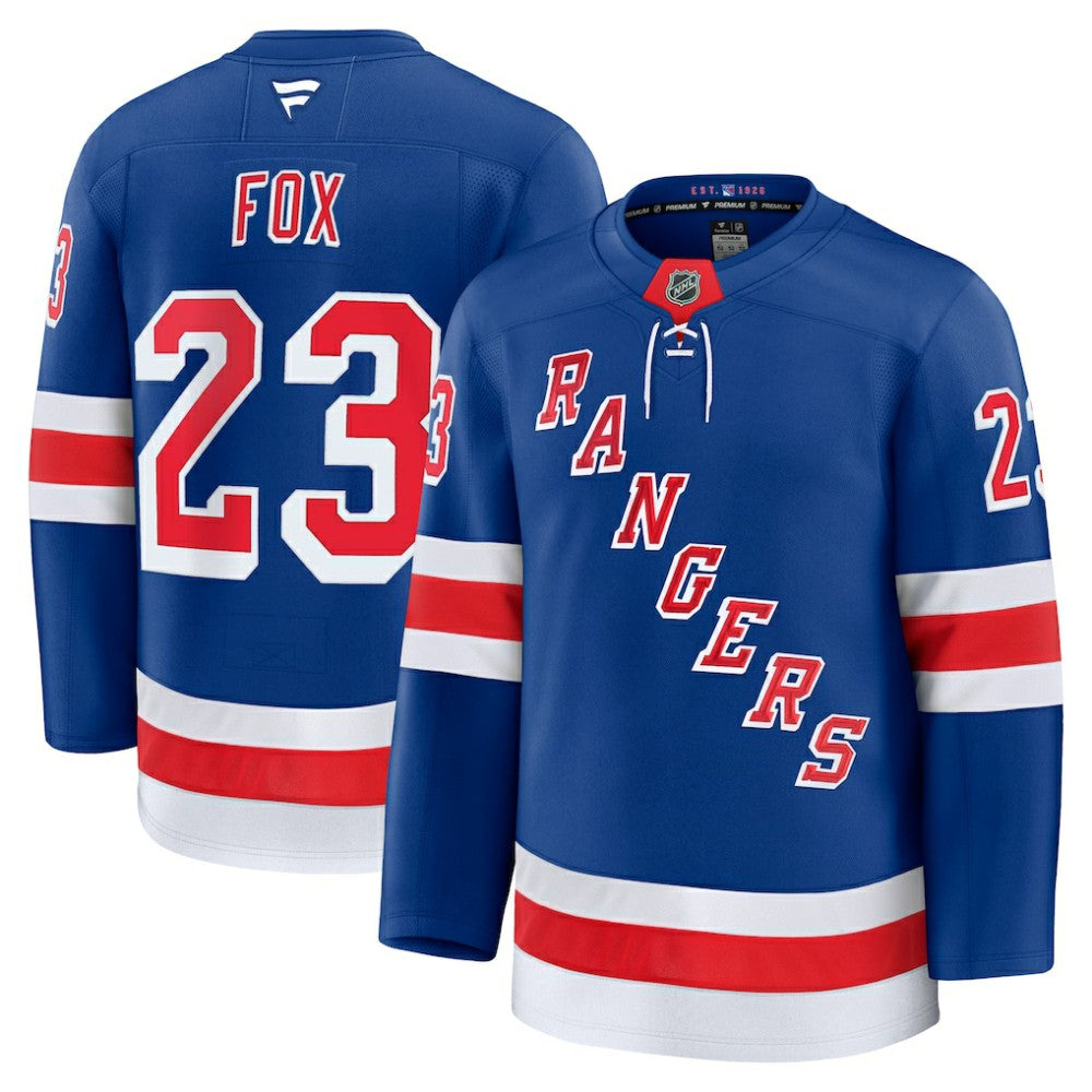 Adam Fox New York Rangers Fanatics Home Premium Jersey - Blue - NHL 200899156