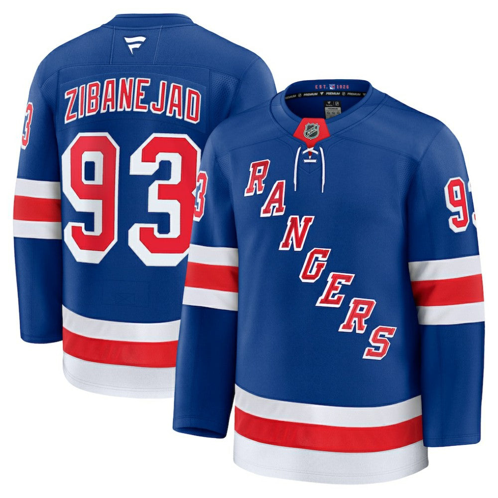 Mika Zibanejad New York Rangers Fanatics Home Premium Jersey - Blue - NHL 200899172