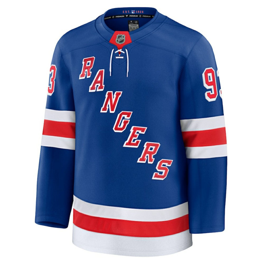 Mika Zibanejad New York Rangers Fanatics Home Premium Jersey - Blue - NHL 200899172