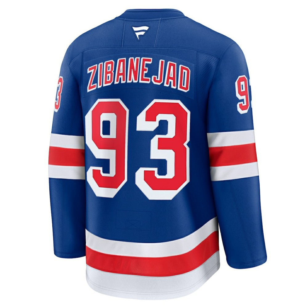 Mika Zibanejad New York Rangers Fanatics Home Premium Jersey - Blue - NHL 200899172
