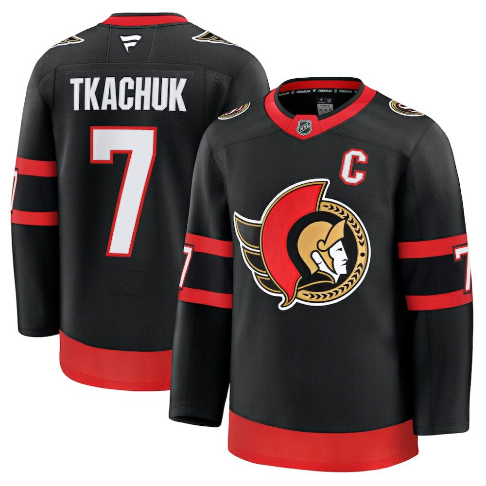 Brady Tkachuk Ottawa Senators Fanatics Home Premium Jersey - Black - NHL 200899177