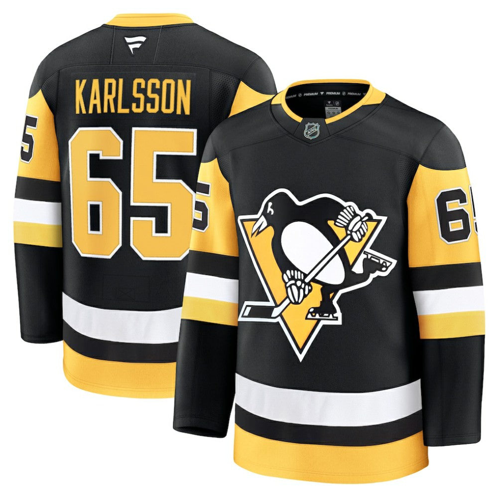Erik Karlsson Pittsburgh Penguins Fanatics Home Premium Jersey - Black - NHL 200899185