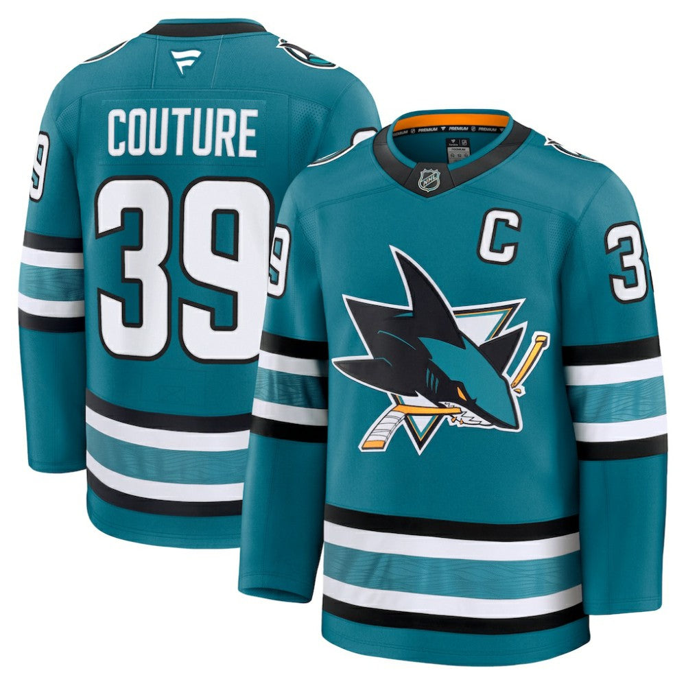 Logan Couture San Jose Sharks Fanatics Home Premium Jersey - Teal - NHL 200899196