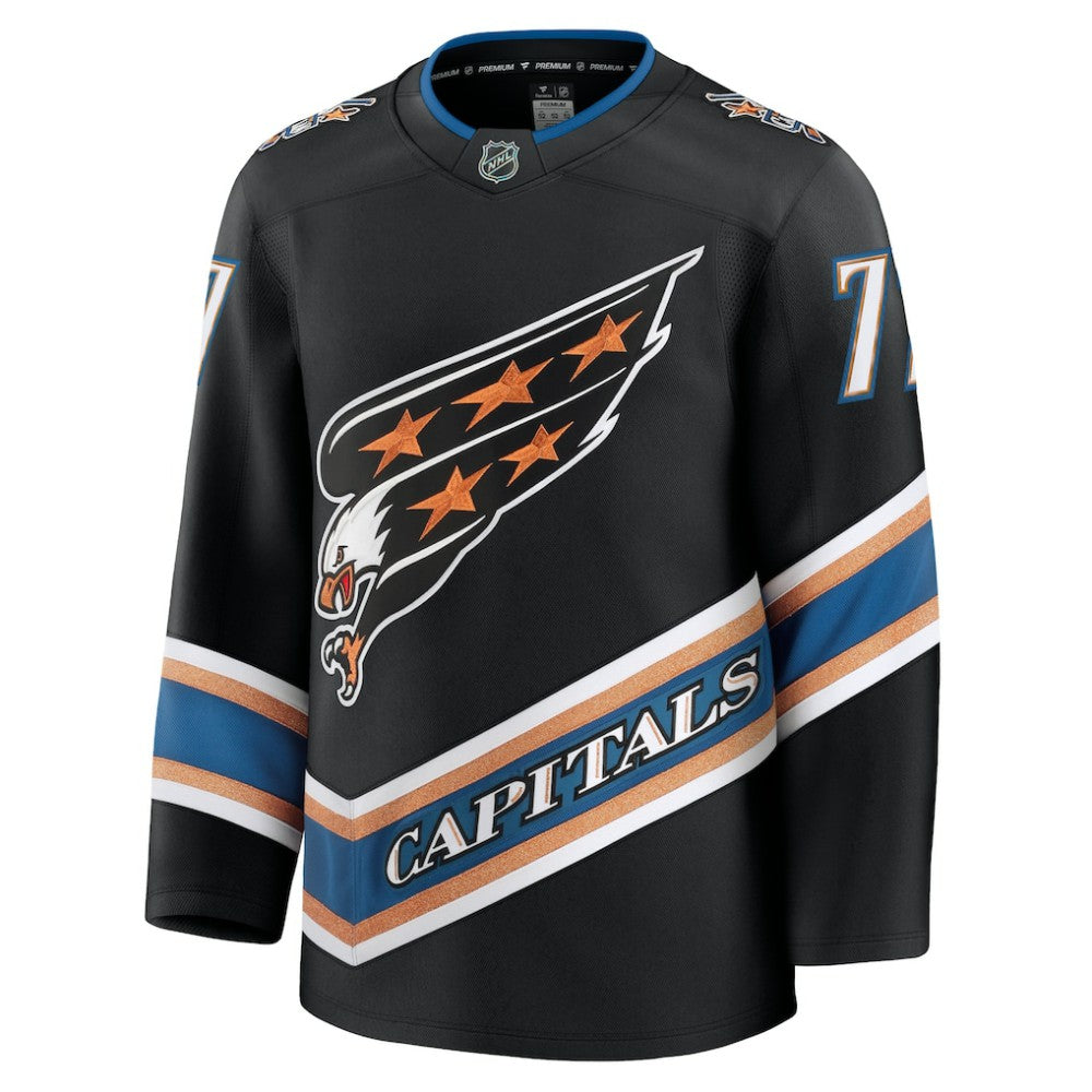 TJ Oshie Washington Capitals Fanatics Alternate 50th Anniversary Premium Jersey - Black - NHL 200899275