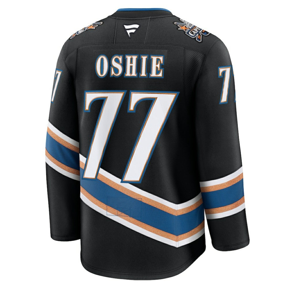 TJ Oshie Washington Capitals Fanatics Alternate 50th Anniversary Premium Jersey - Black - NHL 200899275