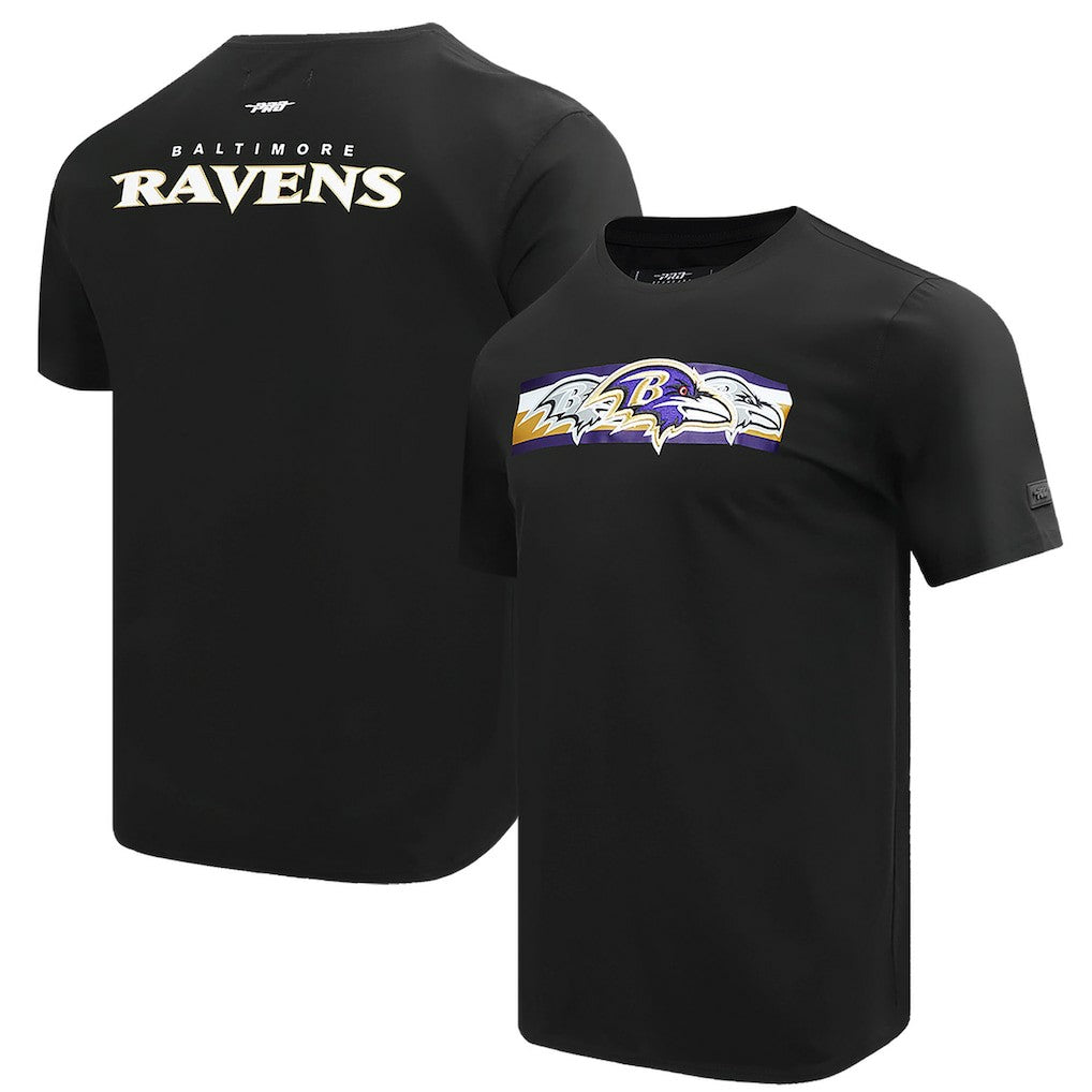 Baltimore Ravens Pro Standard Retro Striper T-Shirt Black
