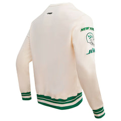 New York Jets Pro Standard Retro Classics Fleece Pullover Sweatshirt Cream
