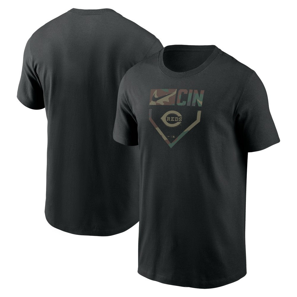 Cincinnati Reds Nike Camo T-Shirt - Black - Nike Online