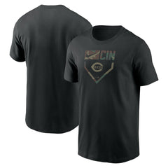 Cincinnati Reds Nike Camo T-Shirt - Black - Nike Online