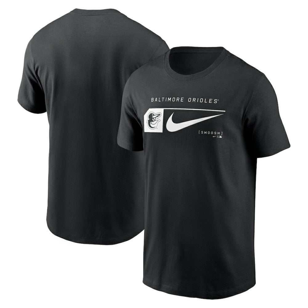 Baltimore Orioles Nike Fashion Graphic Swoosh T-Shirt - Black - Nike Discount