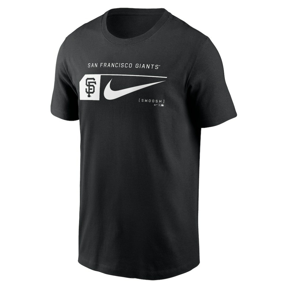 San Francisco Giants Nike Fashion Graphic Swoosh T-Shirt - Black - Nike Lifestyle