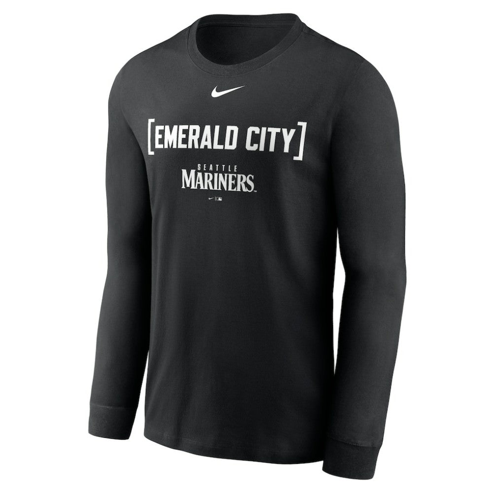 Seattle Mariners Nike Local Nickname Long Sleeve T-Shirt - Black - Nike Lifestyle