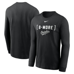 Baltimore Orioles Nike Local Nickname Long Sleeve T-Shirt - Black - Nike Online