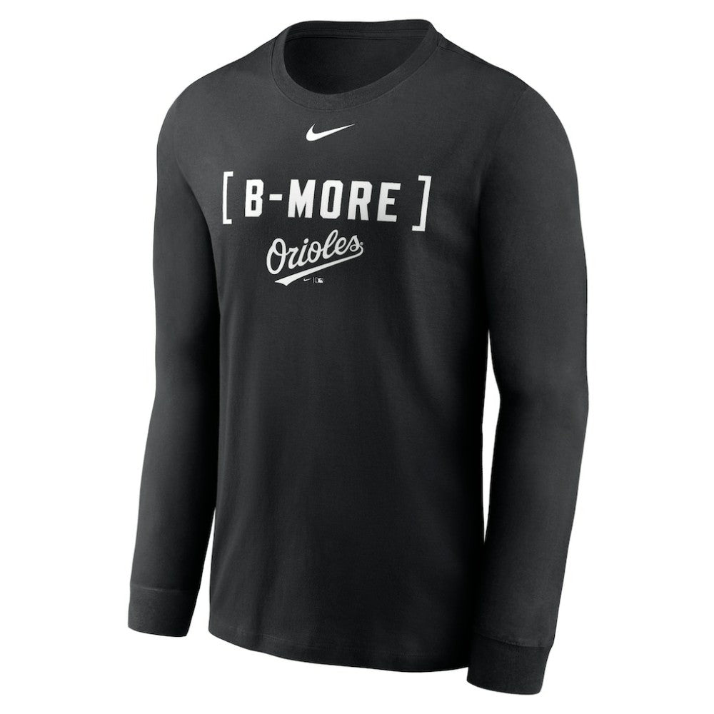 Baltimore Orioles Nike Local Nickname Long Sleeve T-Shirt - Black - Nike Online