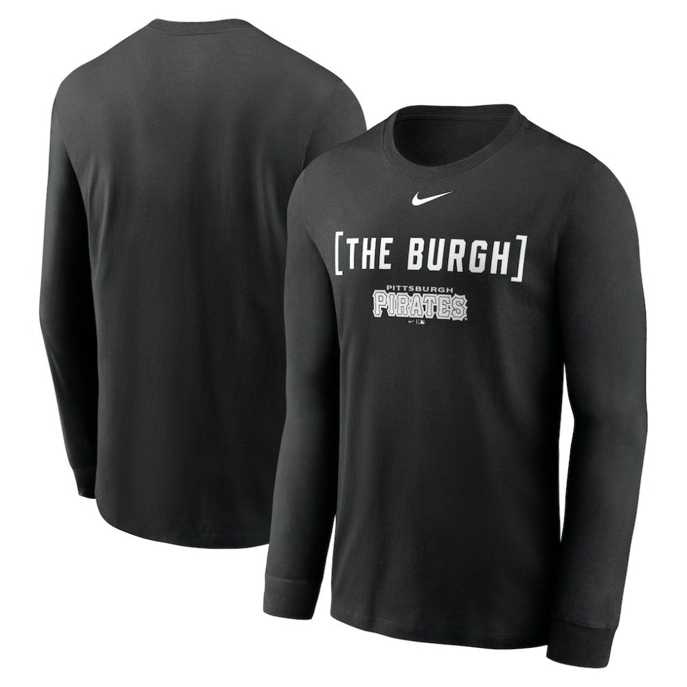 Pittsburgh Pirates Nike Local Nickname Long Sleeve T-Shirt - Black - Nike Online
