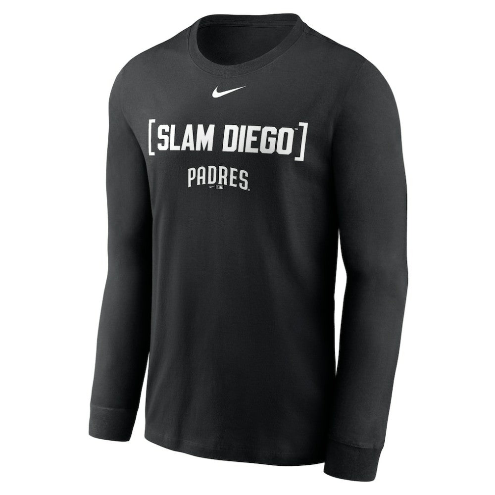 San Diego Padres Nike Local Nickname Long Sleeve T-Shirt - Black - Nike Discount