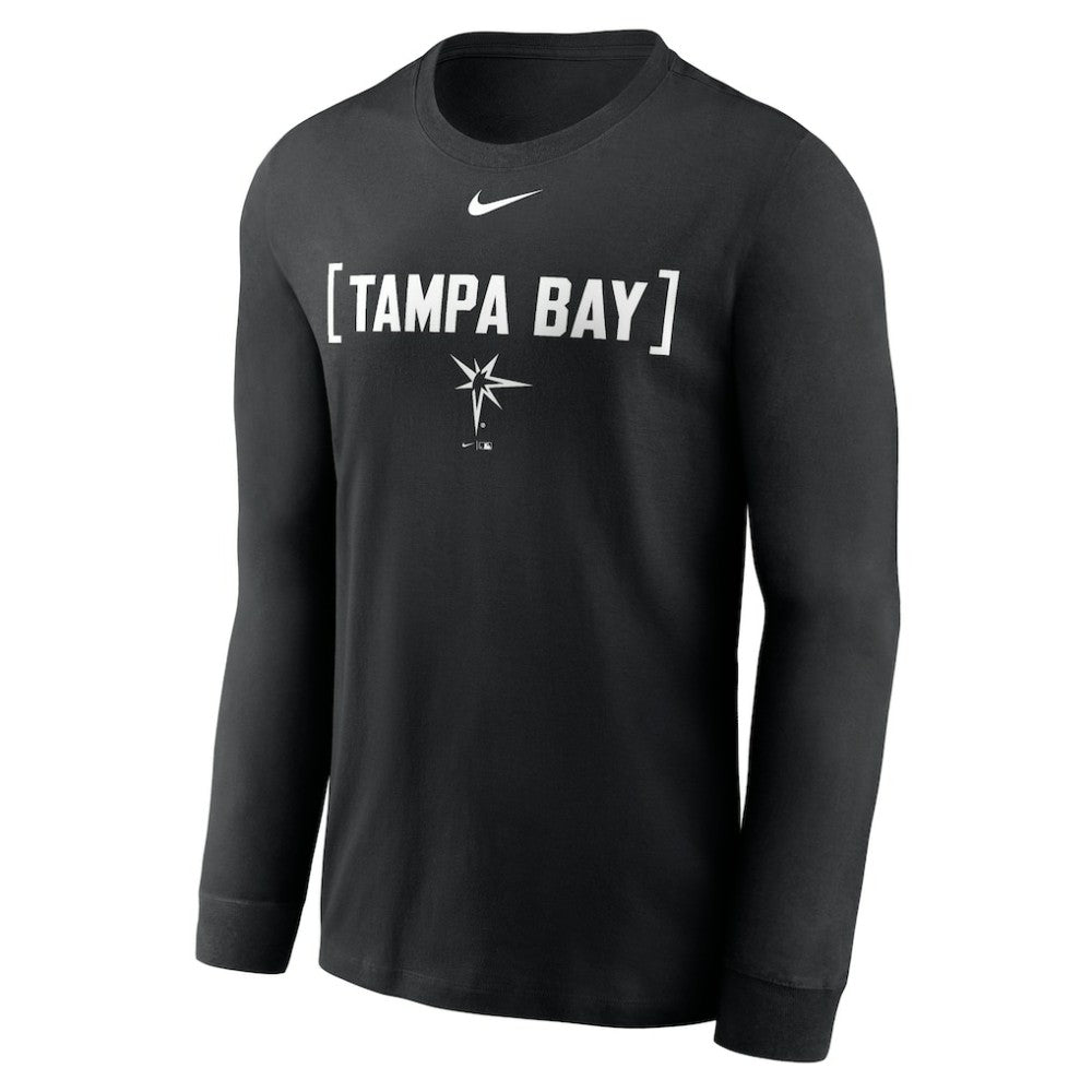 Tampa Bay Rays Nike Local Nickname Long Sleeve T-Shirt - Black - Nike Online