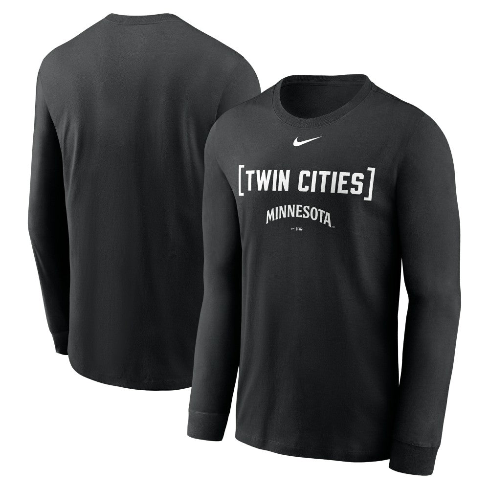 Minnesota Twins Nike Local Nickname Long Sleeve T-Shirt - Black - Nike on Sale