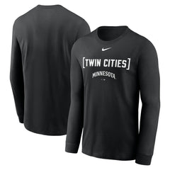 Minnesota Twins Nike Local Nickname Long Sleeve T-Shirt - Black - Nike on Sale