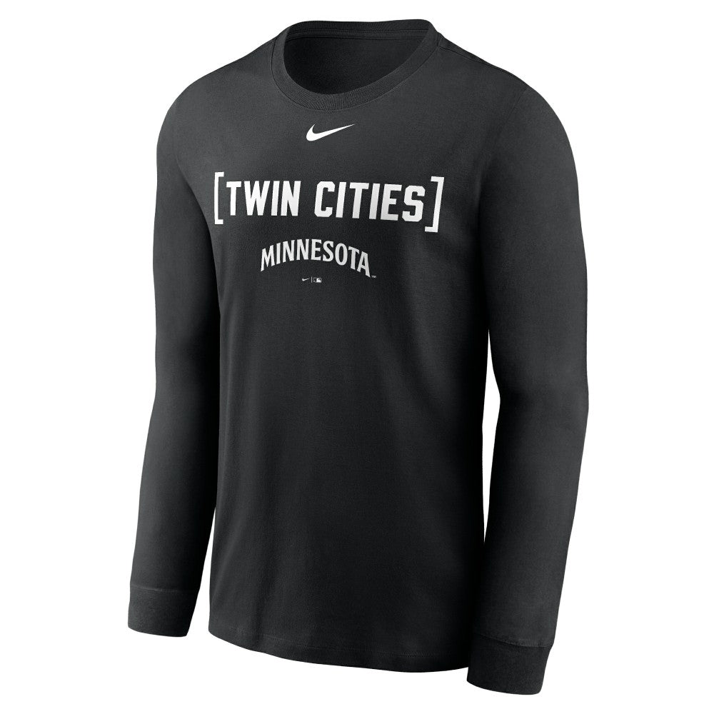 Minnesota Twins Nike Local Nickname Long Sleeve T-Shirt - Black - Nike on Sale