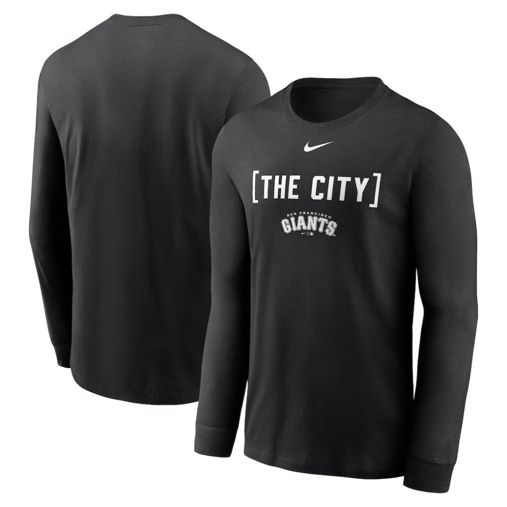 San Francisco Giants Nike Local Nickname Long Sleeve T-Shirt - Black - Nike Online
