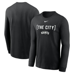 San Francisco Giants Nike Local Nickname Long Sleeve T-Shirt - Black - Nike Online