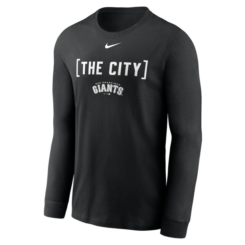 San Francisco Giants Nike Local Nickname Long Sleeve T-Shirt - Black - Nike Online