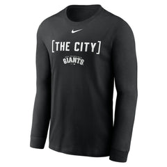 San Francisco Giants Nike Local Nickname Long Sleeve T-Shirt - Black - Nike Online