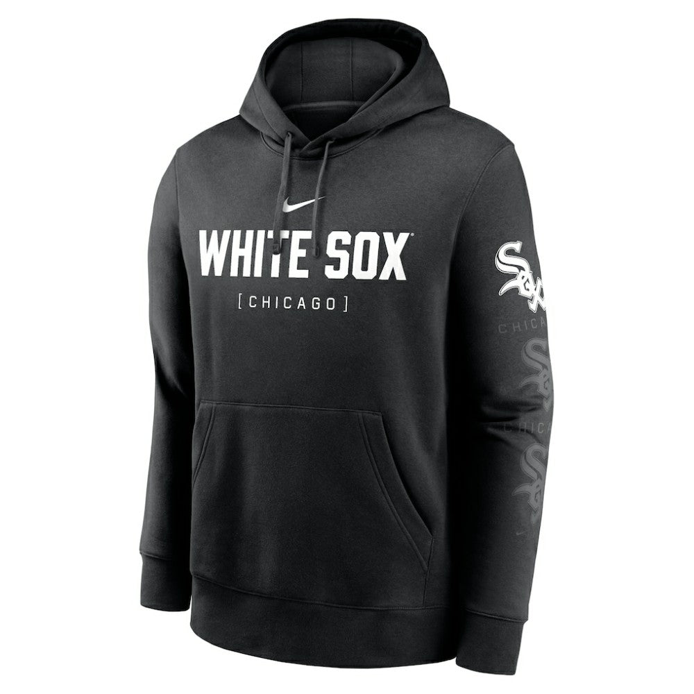 Chicago White Sox Nike Fashion Club Pullover Hoodie - Black - Nike Lifestyle