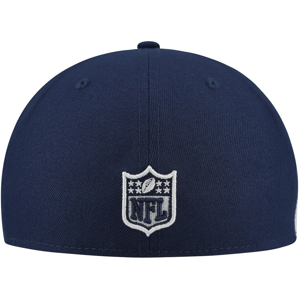 New England Patriots New Era Checkered Undervisor 59FIFTY Fitted Hat Navy