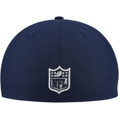 New England Patriots New Era Checkered Undervisor 59FIFTY Fitted Hat Navy