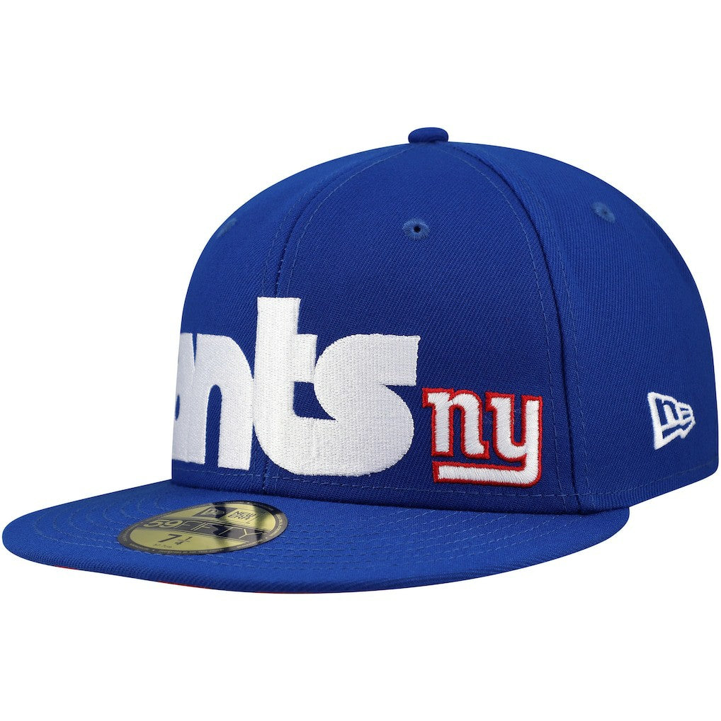 New York Giants New Era Checkered Undervisor 59FIFTY Fitted Hat Royal