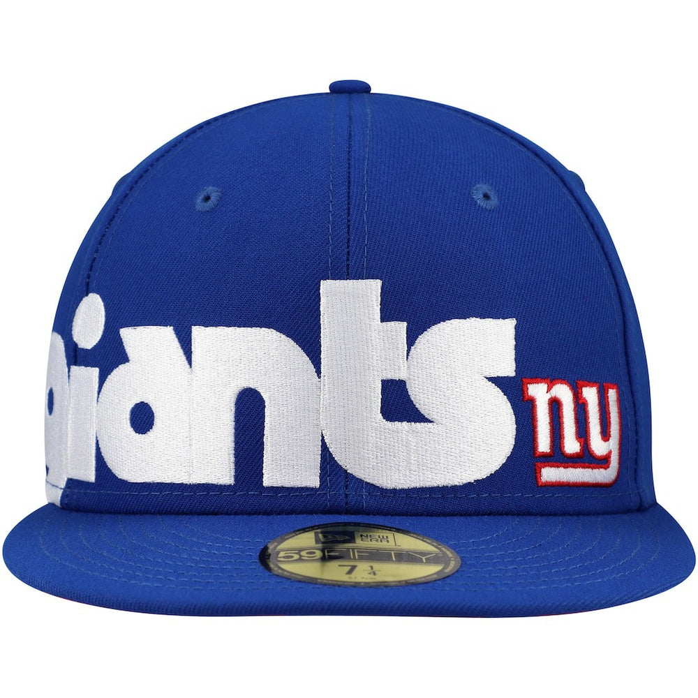 New York Giants New Era Checkered Undervisor 59FIFTY Fitted Hat Royal