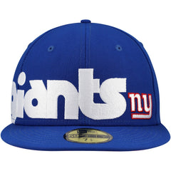 New York Giants New Era Checkered Undervisor 59FIFTY Fitted Hat Royal