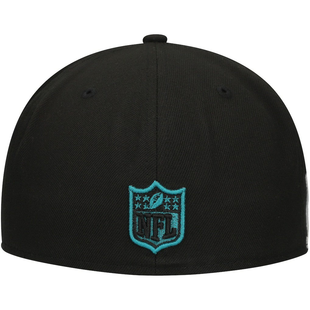 Jacksonville Jaguars New Era Checkered Undervisor 59FIFTY Fitted Hat Black
