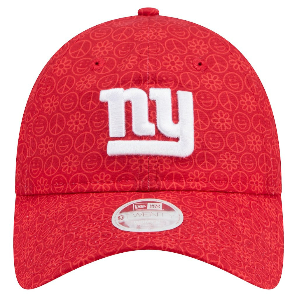 New York Giants New Era Women's Smiley 9TWENTY Adjustable Hat Red
