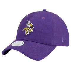 Minnesota Vikings New Era Women's Smiley 9TWENTY Adjustable Hat Purple