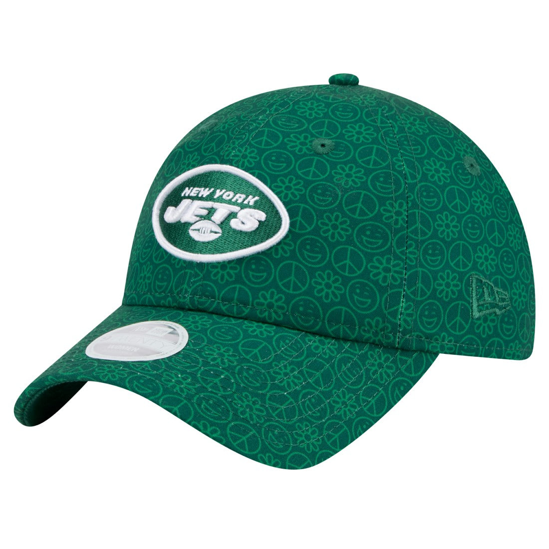 New York Jets New Era Women's Smiley 9TWENTY Adjustable Hat Green