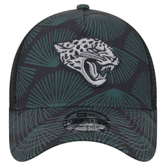 Jacksonville Jaguars New Era Agave Trucker 9FORTY Adjustable Hat Black