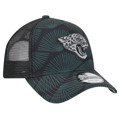 Jacksonville Jaguars New Era Agave Trucker 9FORTY Adjustable Hat Black