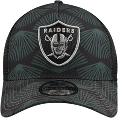 Las Vegas Raiders New Era Agave Trucker 9FORTY Adjustable Hat Black