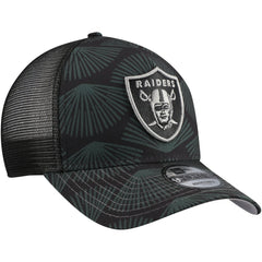 Las Vegas Raiders New Era Agave Trucker 9FORTY Adjustable Hat Black