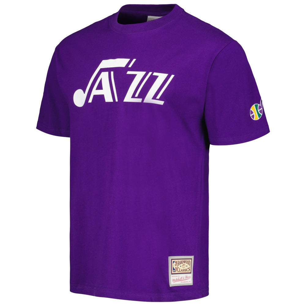 Utah Jazz Hardwood Classics Nights Premium T-Shirt Purple | Mitchell & Ness discount