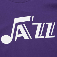 Utah Jazz Hardwood Classics Nights Premium T-Shirt Purple | Mitchell & Ness discount