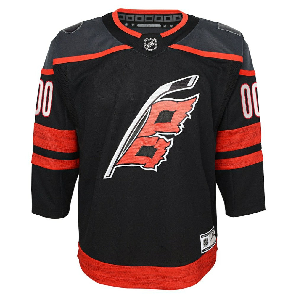 Carolina Hurricanes Youth Home Premier Custom Jersey - Black - NHL 200910429