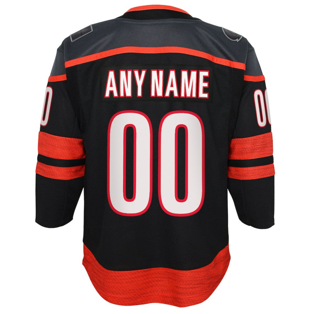 Carolina Hurricanes Youth Home Premier Custom Jersey - Black - NHL 200910429