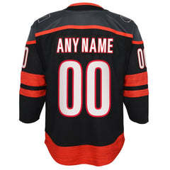 Carolina Hurricanes Youth Home Premier Custom Jersey - Black - NHL 200910429