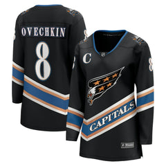 Alexander Ovechkin Washington Capitals Fanatics Women's 50th Anniversary Breakaway Jersey - Black - NHL 200910435